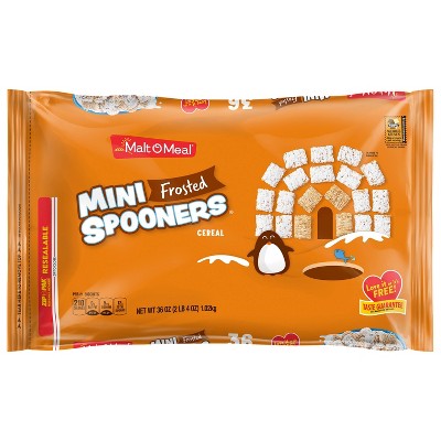 Frosted Mini Spooners Breakfast Cereal - 36oz - Malt O Meal