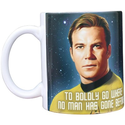 Star Trek 11 oz Captain Logo Ceramic Mug, Yellow