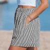 Women's Striped High-Waisted Beach Cover Ups Shorts - Cupshe - 2 of 4