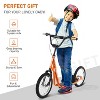 AENKYO Youth Scooter with Inflatable Wheels - Adjustable Height Street Scooter for Teens & Kids Ages 5+, 16" Air-Filled Tires - 2 of 4