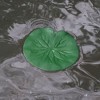 Unique Bargains Artificial Lotus Leaves for Garden Ponds Pool Decoration Green 3.9” 9pcs - 2 of 4