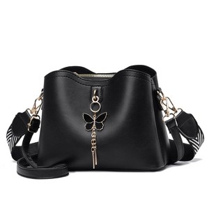 Small Crossbody Bags for Women Fashion Purses for Teenage Girls Lightweight Handbags Shoulder Bag (Black) - 1 of 4
