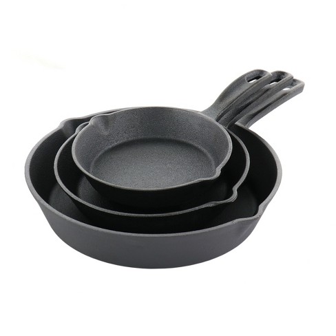 Pre-Seasoned Cast Iron Skillet 2-Piece Set (8-Inch and 10-Inch)