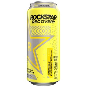 Rockstar Recovery Lemonade Energy Drink - 16 fl oz Can - 1 of 4