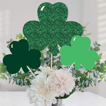 Big Dot of Happiness St. Patrick's Day - Saint Patty's Day Party Centerpiece Sticks - Table Toppers - Set of 15