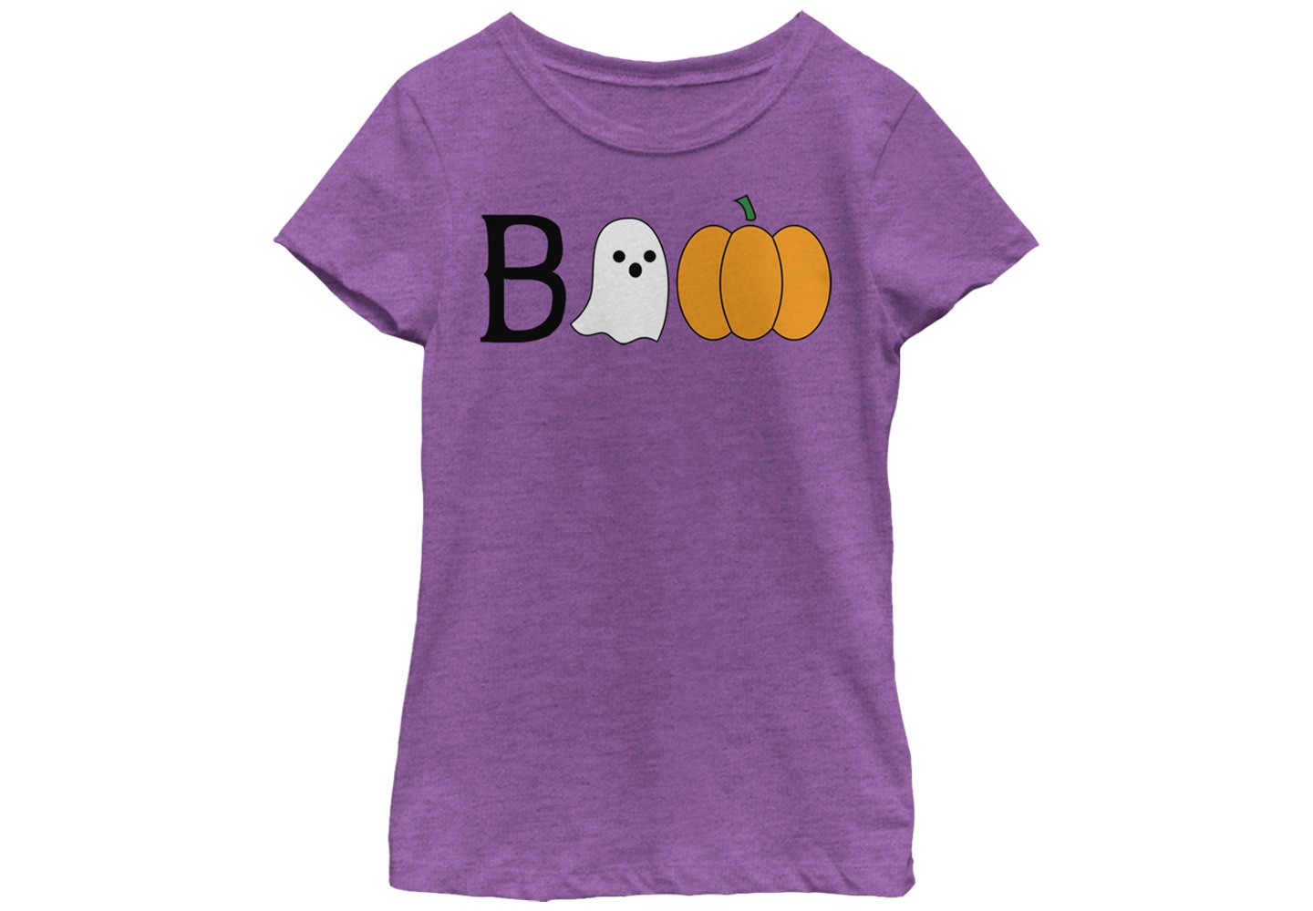 Футболка Lost Gods Halloween Ghost and Pumpkin Boo T-Shirt - Purple Berry для девочек, цвет: Фиолетовый — фото 1