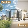 Metal Pet Playpen,Dog Pen Outdoor,Play Pen For Puppy,Rabbit Playpen,Chicken Wire Fence,Poultry Netting,Dog Corral Indoor-Cuddlewood - 2 of 4