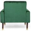CAVINAS Modern Accent Chair with Pull-Point Backrest and Solid Wood Frame, Upholstered Leisure Chair for Living Room, Bedroom or Dining Space - 4 of 4