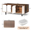 Cat Litter Box Enclosure, Hidden Cat Box, Kitty End Table, Cat Box Litter With Double Doors-Cuddlewood - 4 of 4