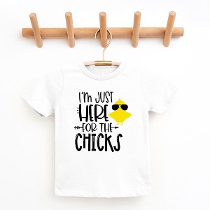 The Juniper Shop I'm Just Here For The Chicks Toddler Short Sleeve Tee - 1 of 2