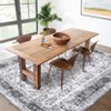 Vintage Floral Distressed Printed Area Rug Machine Washable Non Slip Stain Resistant Bodered Low Pile Ultra Thin Pet Friendly Carpet - 3 of 4