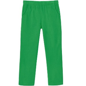 City Threads USA-Made Girls Soft Cotton UPF 50+ Jersey Pocket Pants - 1 of 4