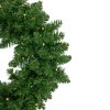Northlight Pre-Lit Vernon Pine Artificial Christmas Wreath, 24-Inch, Warm White LED Lights - 4 of 4