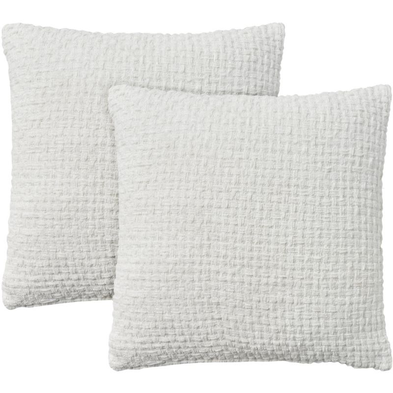 Mina Victory Lifestyle Woven Chenille 18" x 18" Set of 2 Indoor Throw Pillow, 1 of 9