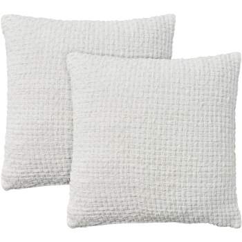 Mina Victory Lifestyle Woven Chenille 18" x 18" Set of 2 Indoor Throw Pillow
