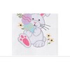 C&F Home Easter Bunny Rabbit Egg Hunt Embroidered Cotton Flour Sack Kitchen Dishtowel - 3 of 4