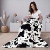 Christmas Blanket Soft Cozy Cow Pattern Print,Warm Blanket Christmas Gift. - 2 of 4
