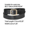 Allegra K Women Pin Buckle Belt Soft Wide Waist Belt Casual Dresses Jeans Pants 1 Pc - 3 of 4