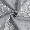 Dainty Home Stella 3D Floral Chenille Embroidered Linen Textured Shower Curtain - 4 of 4