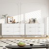 7 Drawers Dresser for Bedroom, Wood Modern Dresser for Closet, with Gold Handle, Bedroom Furniture Storage Organizer, for Living Room, Hallway - 4 of 4