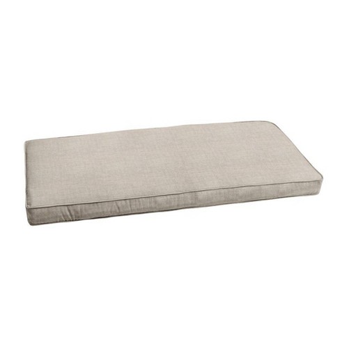 Sunbrella 60 X 19 X 3 Outdoor Corded Bench Cushion Silver Gray