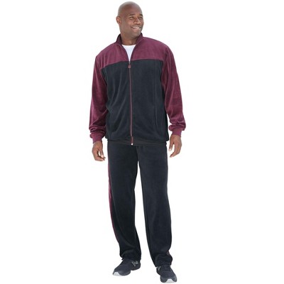 KingSize Men's Big & Tall Velour Short-Sleeve Pullover Hoodie - Big - 3XL,  Steel Silver