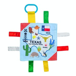 Baby Jack The Learning Lovey Texas State Baby Tag Crinkle Square Toy That Teaches Facts 8" x 8" - 1 of 4
