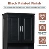 Whisen Tall Bathroom Cabinet with Four Doors, Freestanding Storage Organizer with Adjustable Shelves - 4 of 4