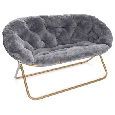 Milliard Double Cozy Faux Fur Saucer Chair X-Large