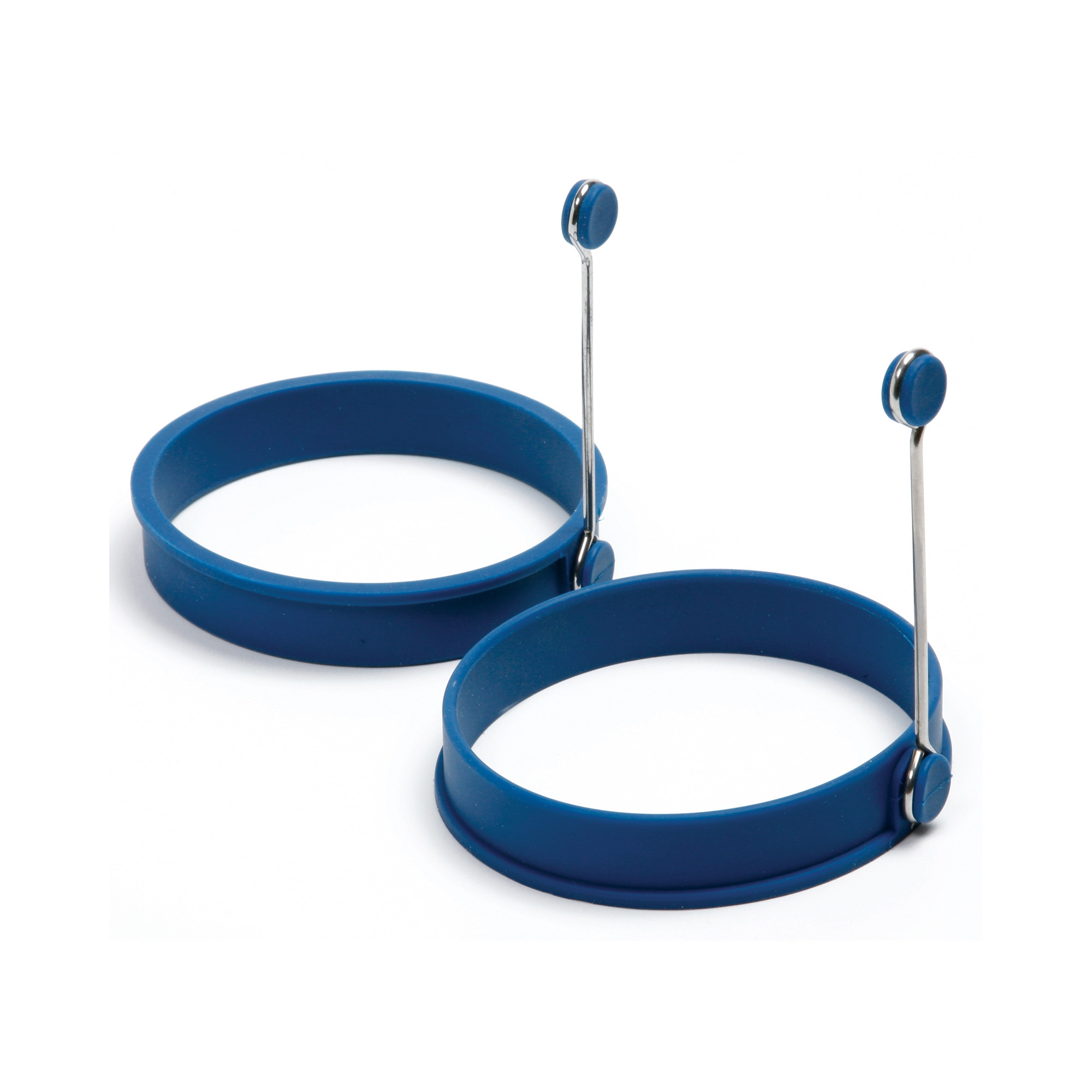 Norpro 4-Inch Silicone Round Pancake and Egg Rings, Set of 2, Blue