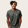 Dalix Ghost Embroidered Soft Cotton Short Sleeve T Shirt Mens - 4 of 4