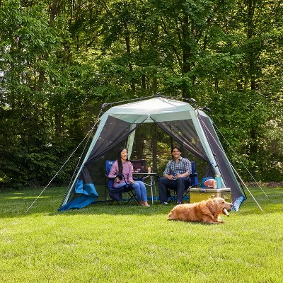 Green 10x10 Instant Screen Canopy Tent with Carry Bag