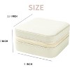 HTUTWOO Travel jewelry case Travel jewelry box Travel Jewelry Organizer Small Jewelry Organizer Box for Girls Women with Mirror - 2 of 4