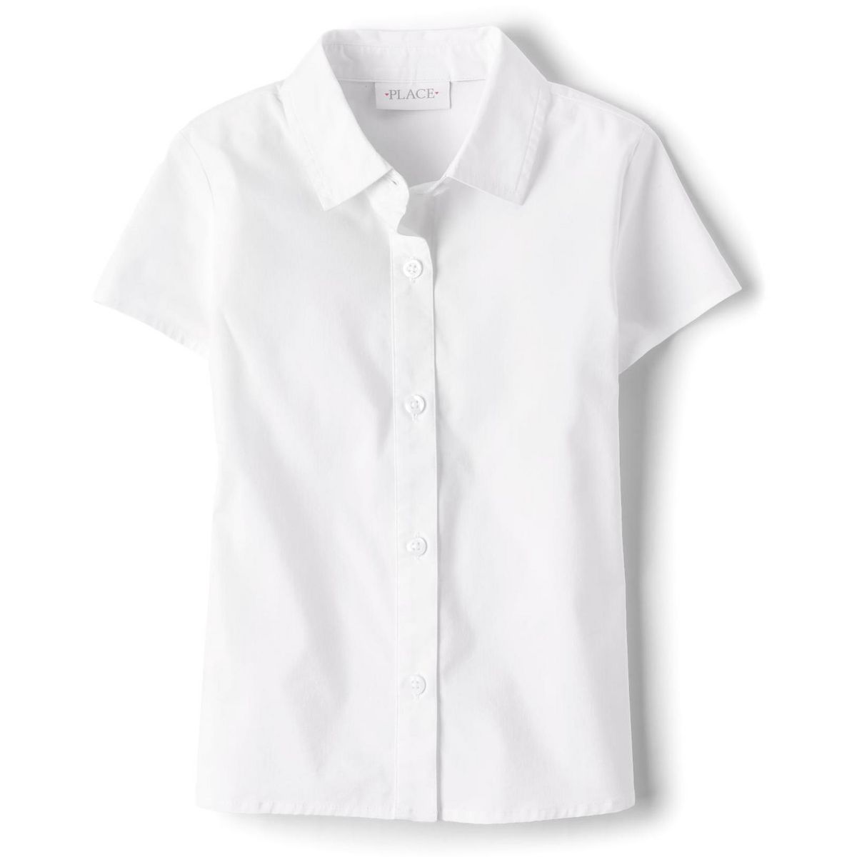 The Children's Place Girls Uniform Short Sleeve Button Up Shirt
