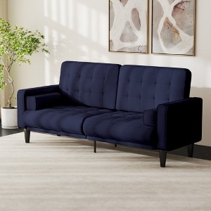 Kayamas 70" Small Loveseat Sofa Small Couch for Living Room, Comfy Love Seat with Removable Washable Cover and Solid Wood Frame - 1 of 4