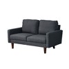 Linen Sofa Modern Couch Comfy Loveseat with Wooden Legs for Living Room, Bedroom, Office - 3 of 4
