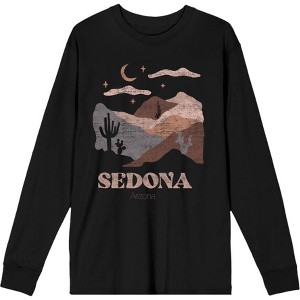 Adventure Society Sedona Arizona Crew Neck Long Sleeve Adult Tee - 1 of 2