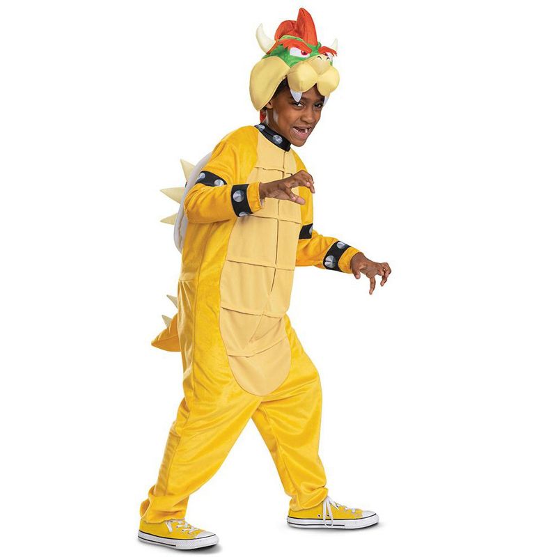 Super Mario Bowser Hooded Jumpsuit Boys' Costume, 1 of 3