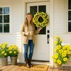Sunflower Wreath for Front Door or Home, 20 Inches| OrnamentallyYou - 4 of 4