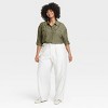 Women's Long Sleeve Button-Down Cropped Utility Shirt - A New Day™ - 3 of 3