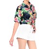 HAPPY BAY Women's Button Down Blouses Summer Party Blouse Shirt Short Sleeve Tropical Vacation Dress Hawaiian Shirts Tank Top Women - 3 of 4