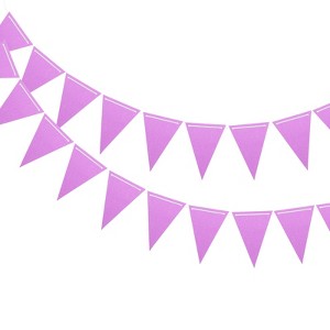 Unique Bargains Party Decoration Pennant Banner Flags String 2 Pcs - 1 of 4