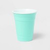 4pk 16 fl oz Reusable Tumblers Blue Tone - Sun Squad™ - 2 of 4
