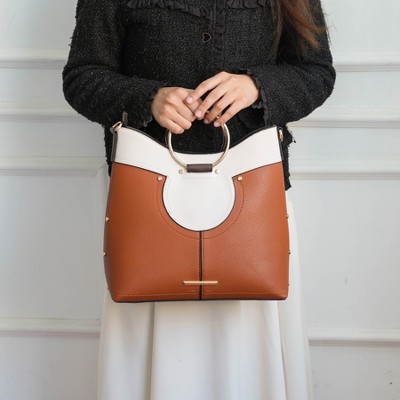 MKF Collection Top Handle Satchel Bag with Shoulder Strap, Kylie | MKF Collection by Mia K - Black — фото 3