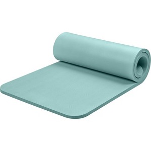 1-Inch Thick Yoga Mat, Non-Slip Exercise Mat with Nylon Strap for Fitness Workouts for Men & Women - 1 of 4