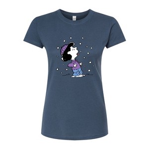 Women's - Peanuts - Lucy Snow Fitted Graphic T-Shirt - 1 of 4
