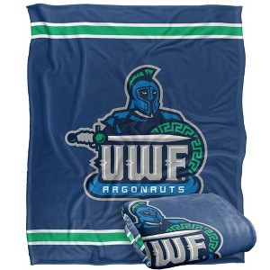 University Of West Florida Primary Logo Silky Touch Blanket White 50x60 - 1 of 4
