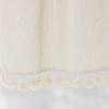 Solid Crochet with Tassels Shower Curtain Tan - Opalhouse™ - image 4 of 4