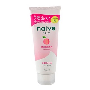 Kracie Naive Peach Leaf Face Wash (4.58 oz) - Awaken your skin