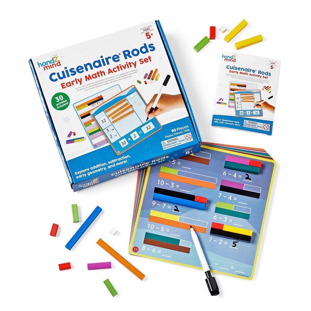 Photos - Doll Hand2Mind Cuisenaire Rod Activity Set: Educational Math Tools for Kindergarten to 2nd Grade, Includes Dry Erase Marker